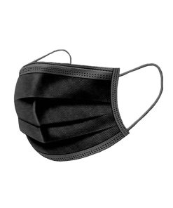 Mascarilla 3 Pliegues Black