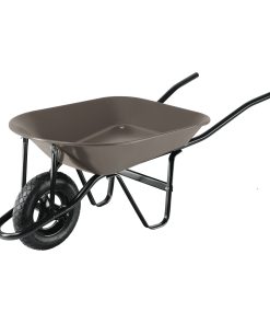 Carretilla 4 ft3, gris, neumática, bastidor tubular, PRETUL